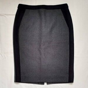 J. Crew 100% Wool Fully Lined Tipped Double Serge No. 2 Pencil Skirt